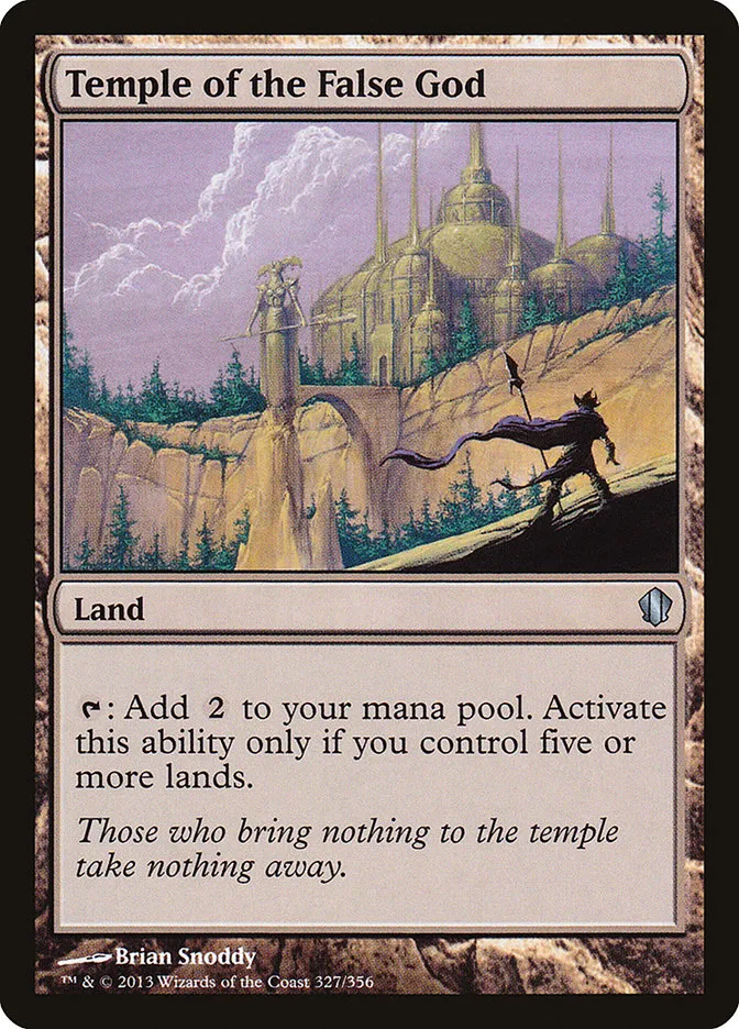 2013 Commander 2013 Temple of the False God #327 uncommon card image