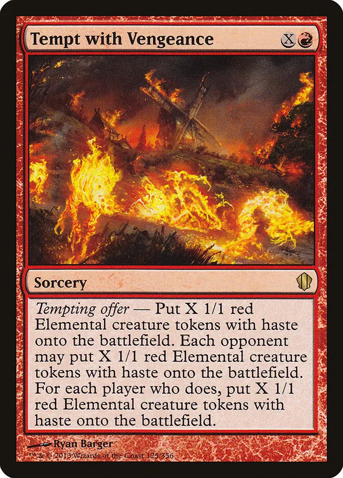 2013 Commander 2013 Tempt with Vengeance #125 rare card image