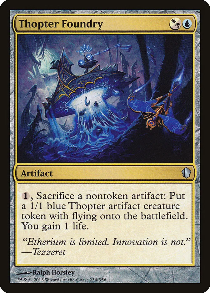 2013 Commander 2013 Thopter Foundry uncommon #234 uncommon card image