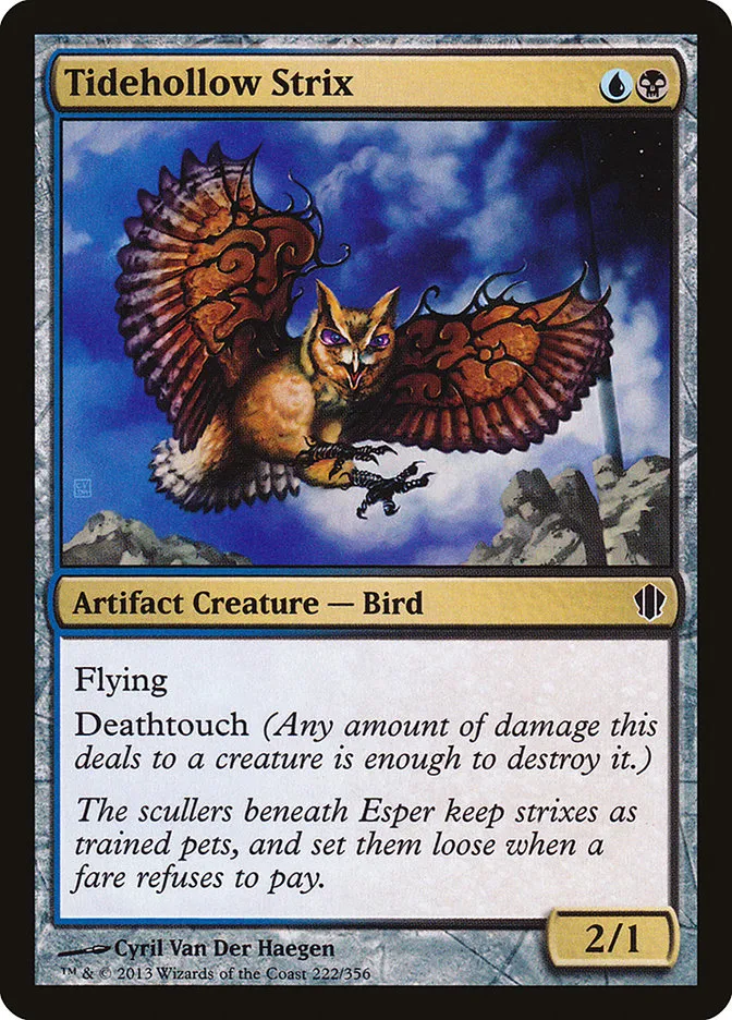 2013 Commander 2013 Tidehollow Strix common #222 common card image