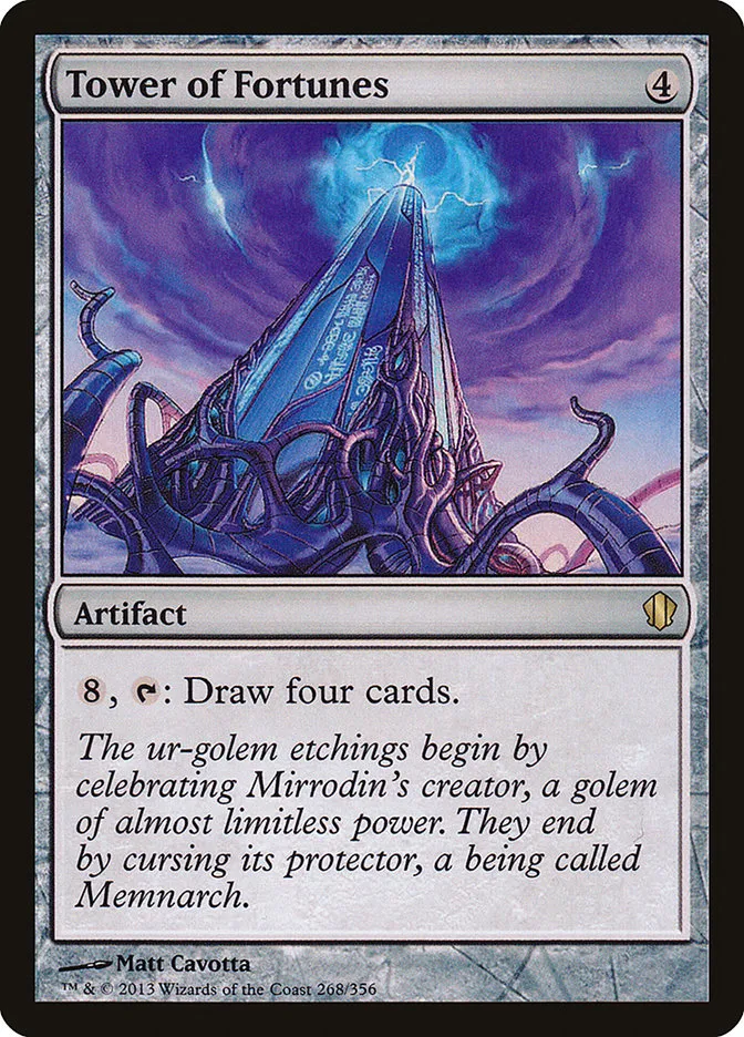 2013 Commander 2013 Tower of Fortunes #268 rare card image