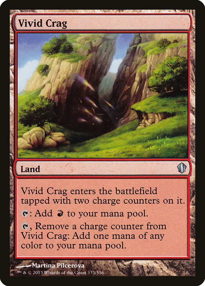 2013 Commander 2013 Vivid Crag uncommon #333 uncommon card image