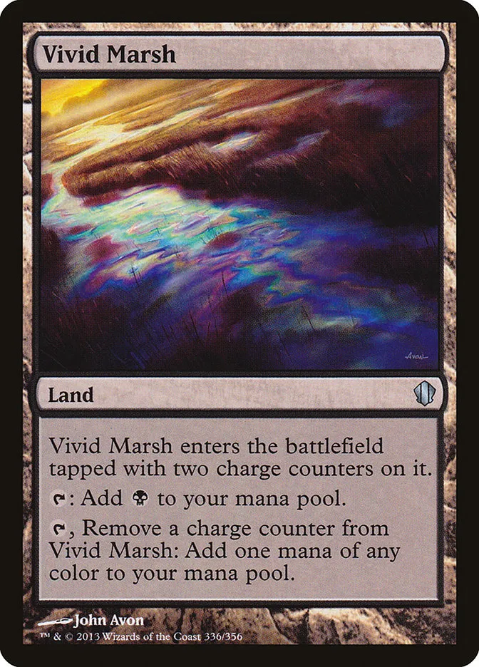 2013 Commander 2013 Vivid Marsh uncommon #336 uncommon card image