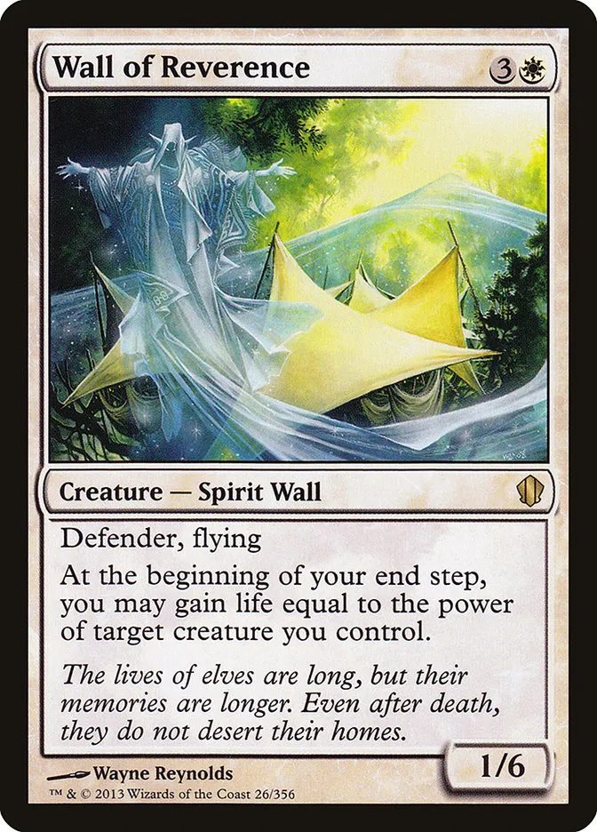 2013 Commander 2013 Wall of Reverence #26 rare card image