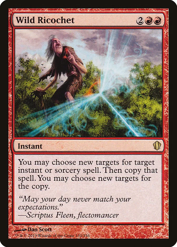2013 Commander 2013 Wild Ricochet #132 rare card image