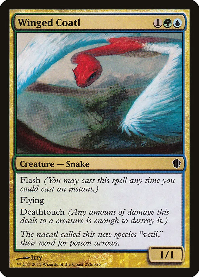 2013 Commander 2013 Winged Coatl common #226 common card image