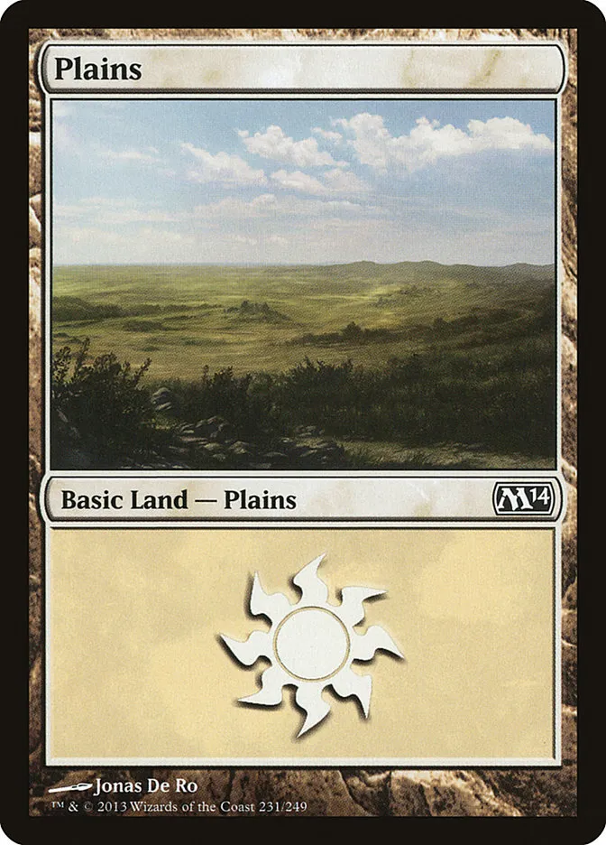 2013 Magic 2014 Plains common #231 common card image