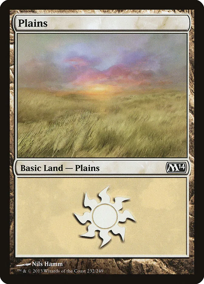 2013 Magic 2014 Plains common #232 common card image