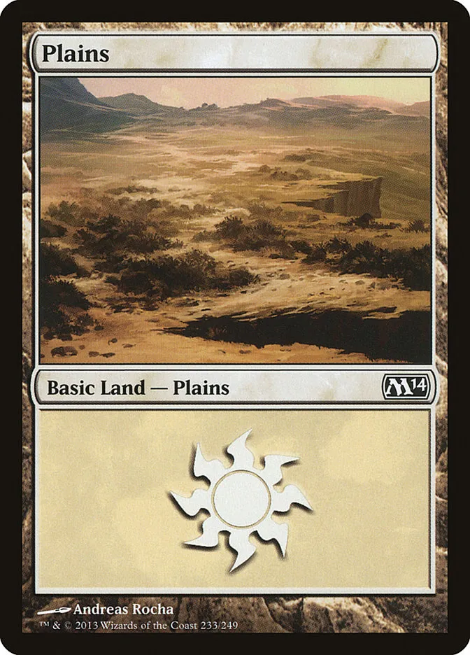 2013 Magic 2014 Plains common #233 common card image
