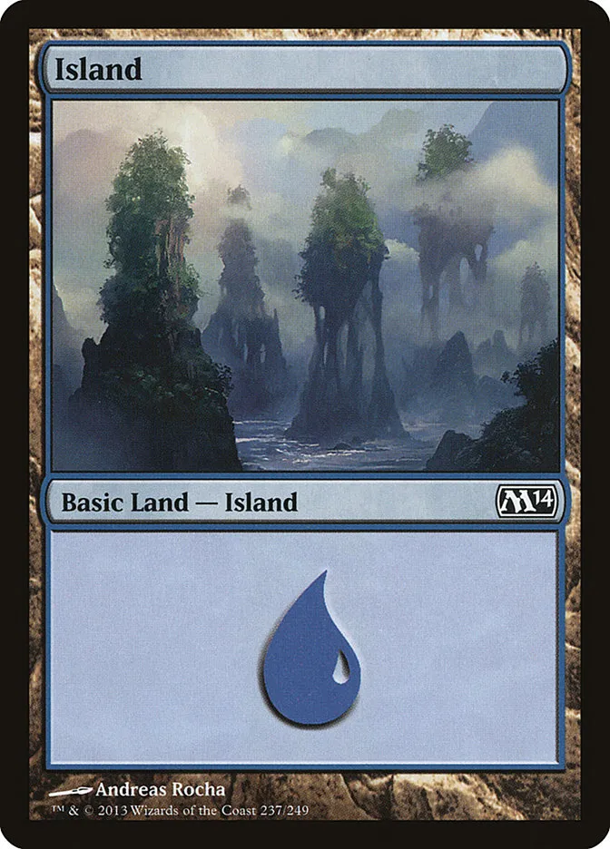 2013 Magic 2014 Island common #237 common card image
