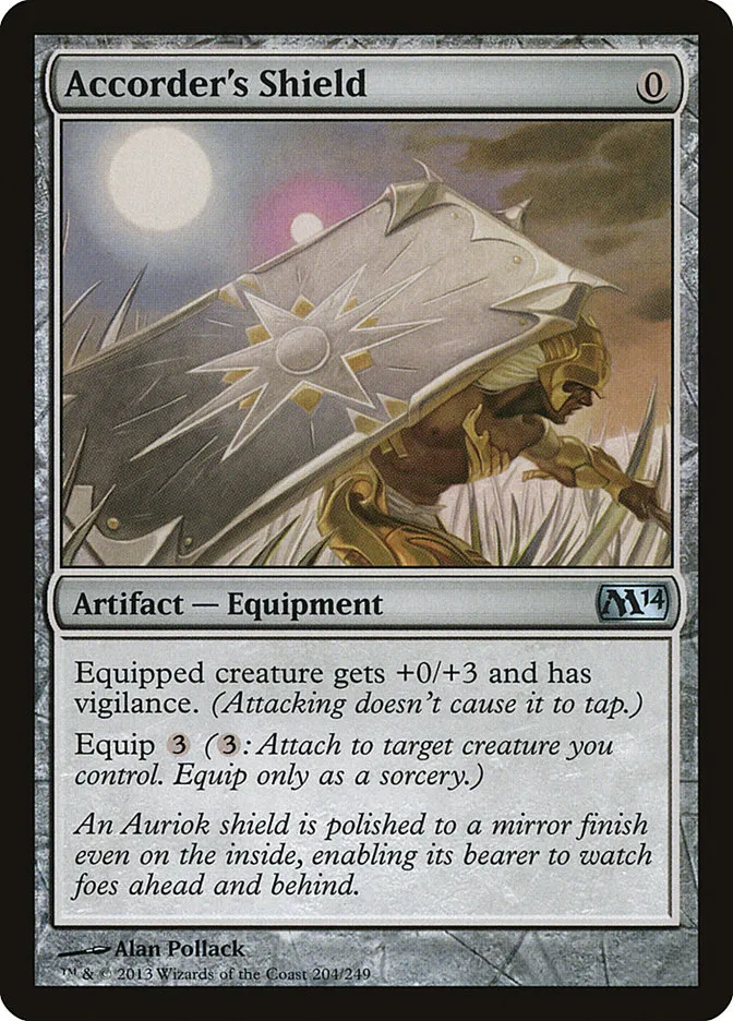 2013 Magic 2014 Accorder's Shield uncommon #204 uncommon card image