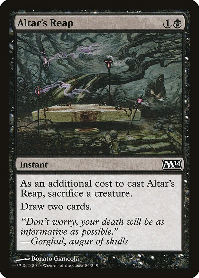 2013 Magic 2014 Altar's Reap common #84 common card image