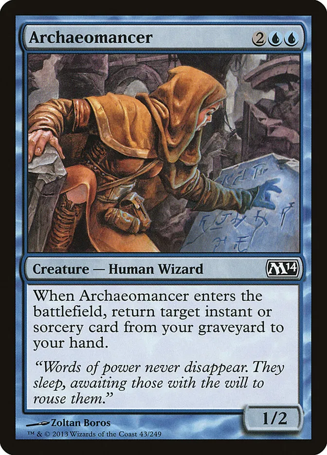2013 Magic 2014 Archaeomancer common #43 common card image
