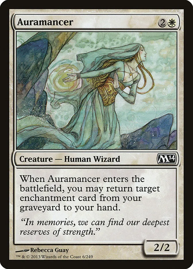 2013 Magic 2014 Auramancer common #6 common card image