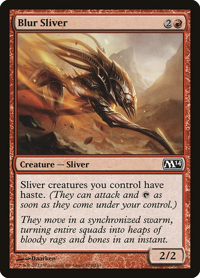 2013 Magic 2014 Blur Sliver common #129 common card image