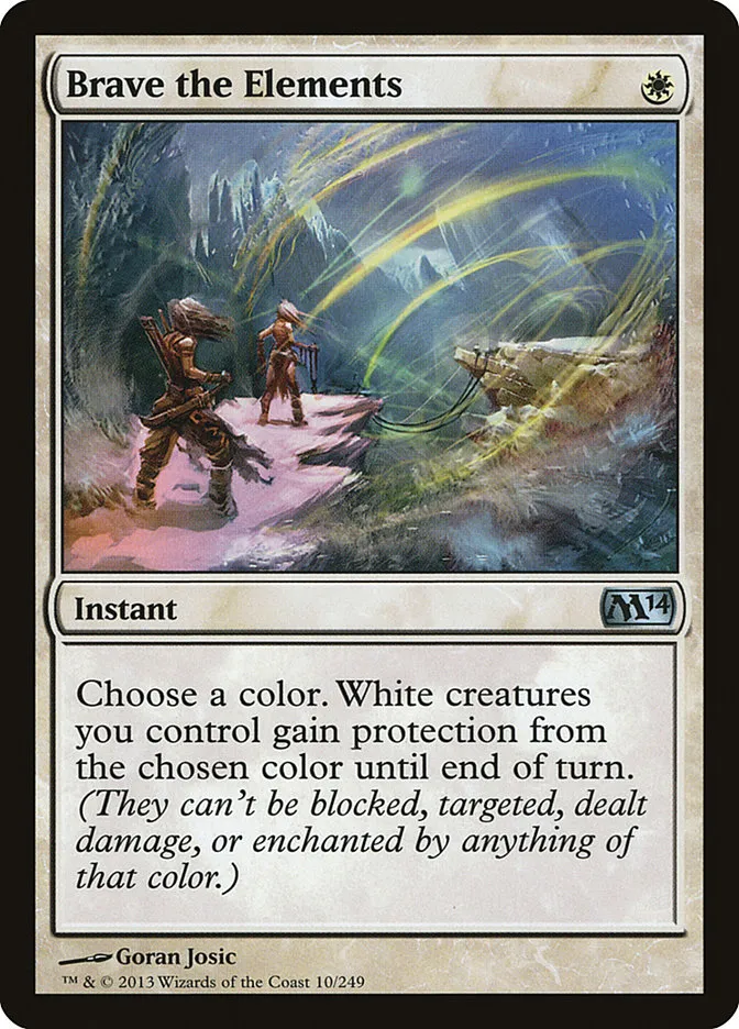2013 Magic 2014 Brave the Elements uncommon #10 uncommon card image