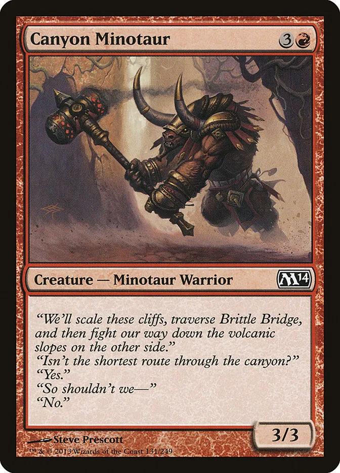 2013 Magic 2014 Canyon Minotaur common #131 common card image