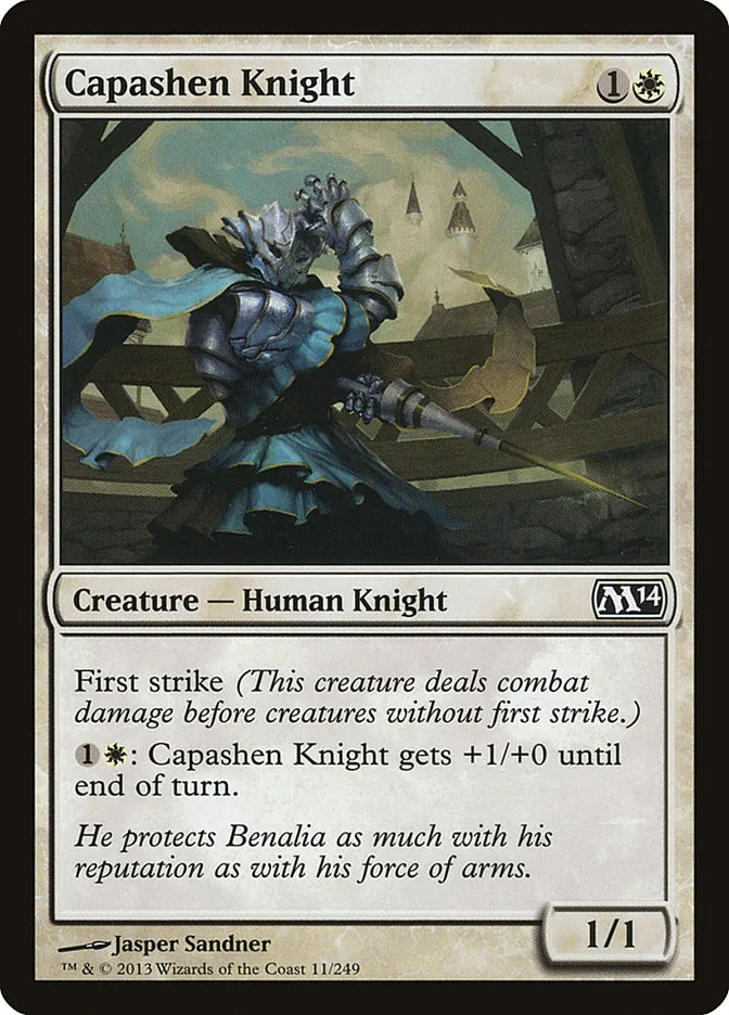 2013 Magic 2014 Capashen Knight common #11 common card image
