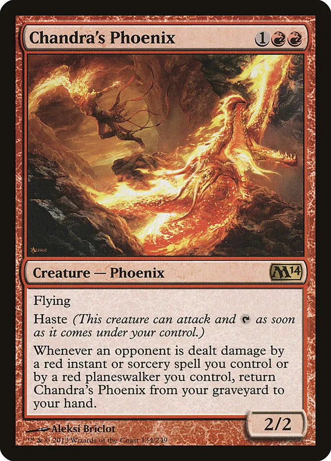 2013 Magic 2014 Chandra's Phoenix rare #134 rare card image