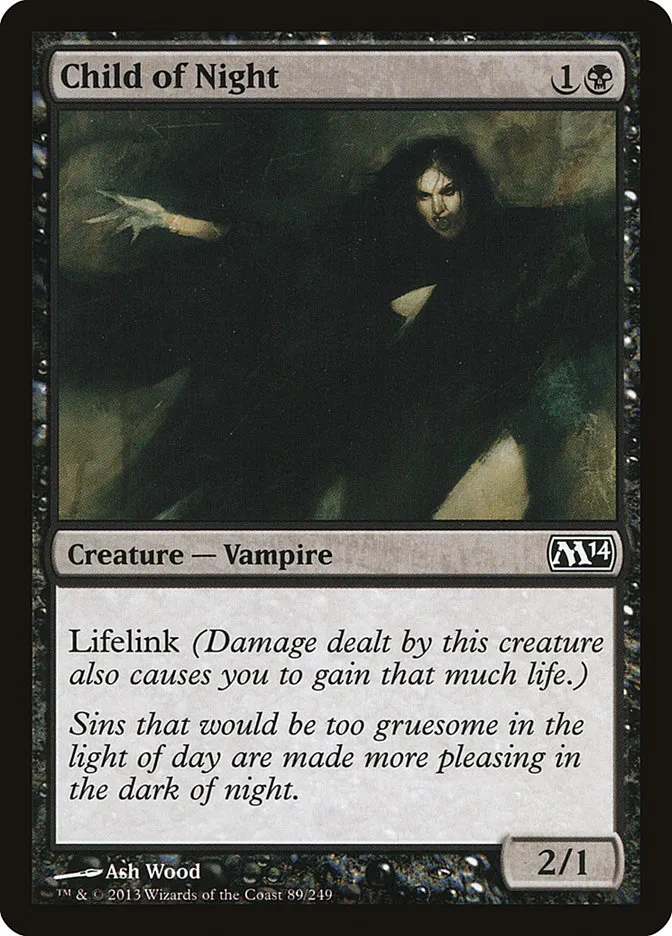 2013 Magic 2014 Child of Night #89 common card image