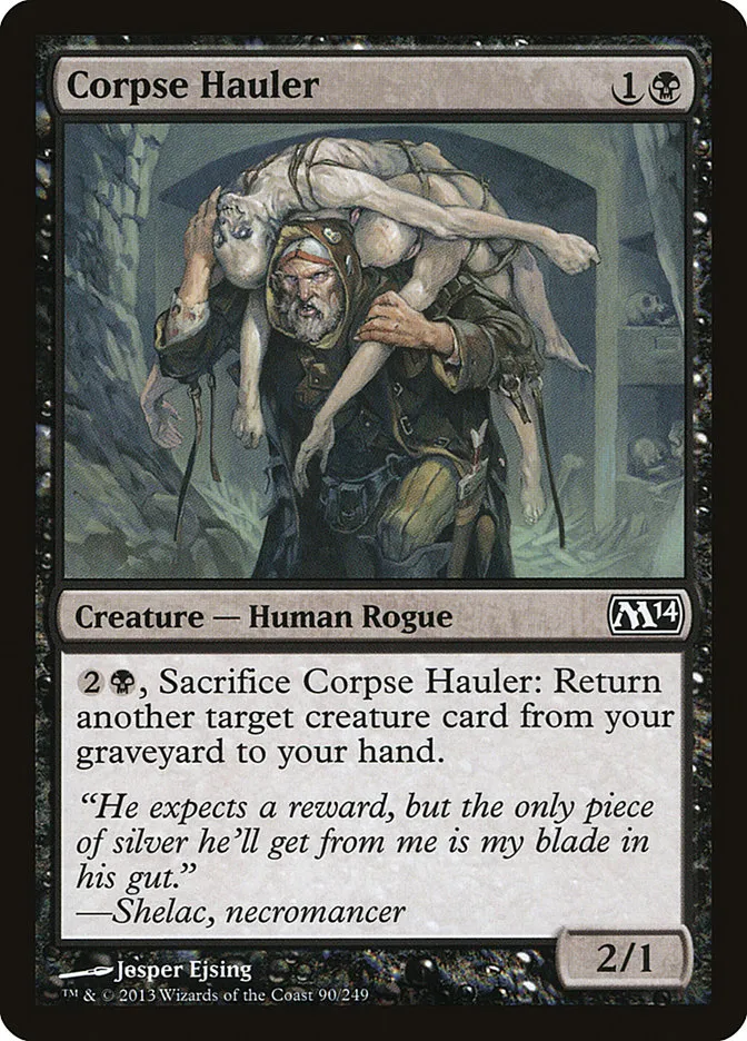 2013 Magic 2014 Corpse Hauler common #90 common card image