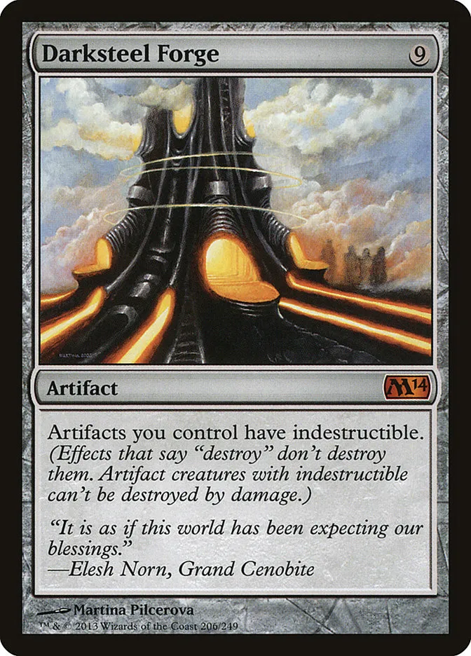 2013 Magic 2014 Darksteel Forge mythic #206 mythic card image