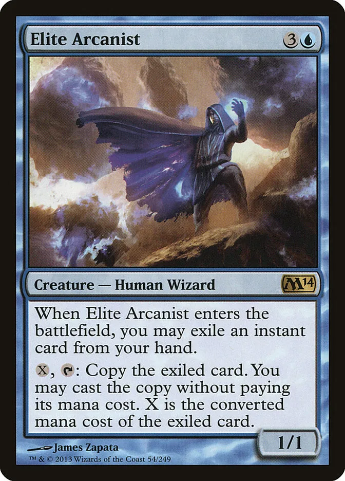 2013 Magic 2014 Elite Arcanist rare #54 rare card image
