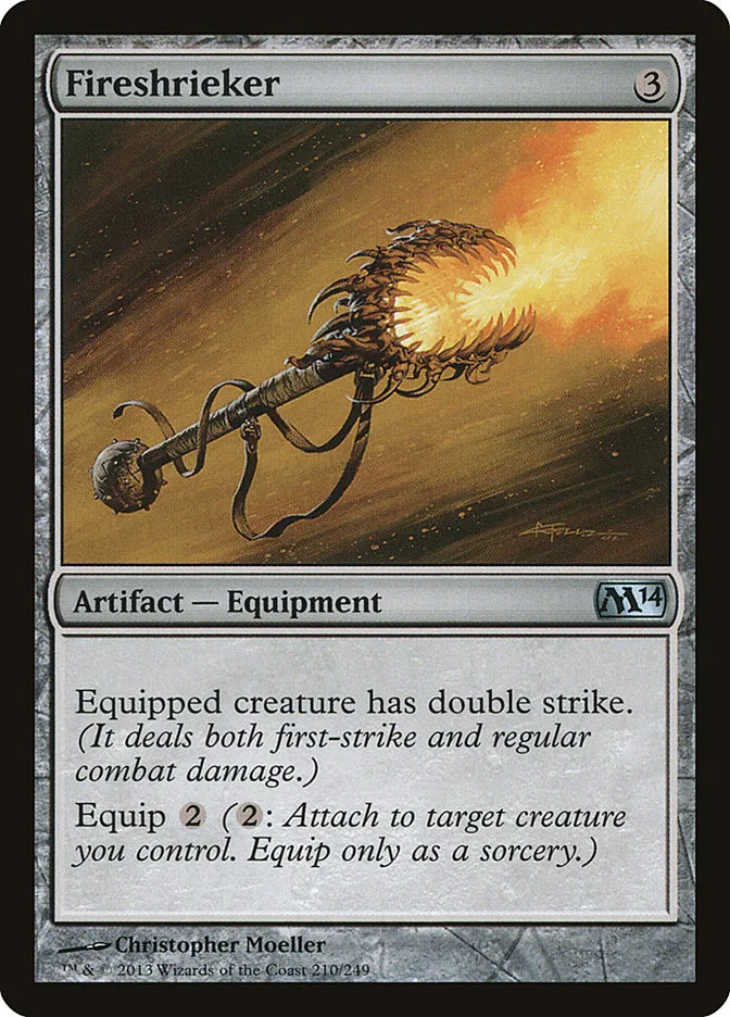 2013 Magic 2014 Fireshrieker #210 uncommon card image