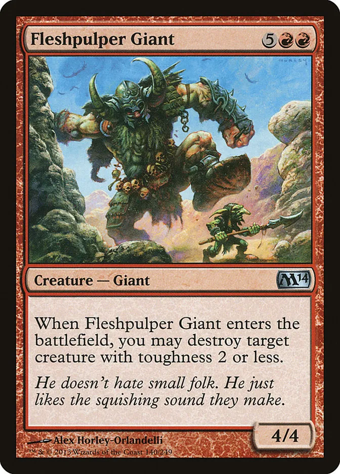 2013 Magic 2014 Fleshpulper Giant uncommon #140 uncommon card image