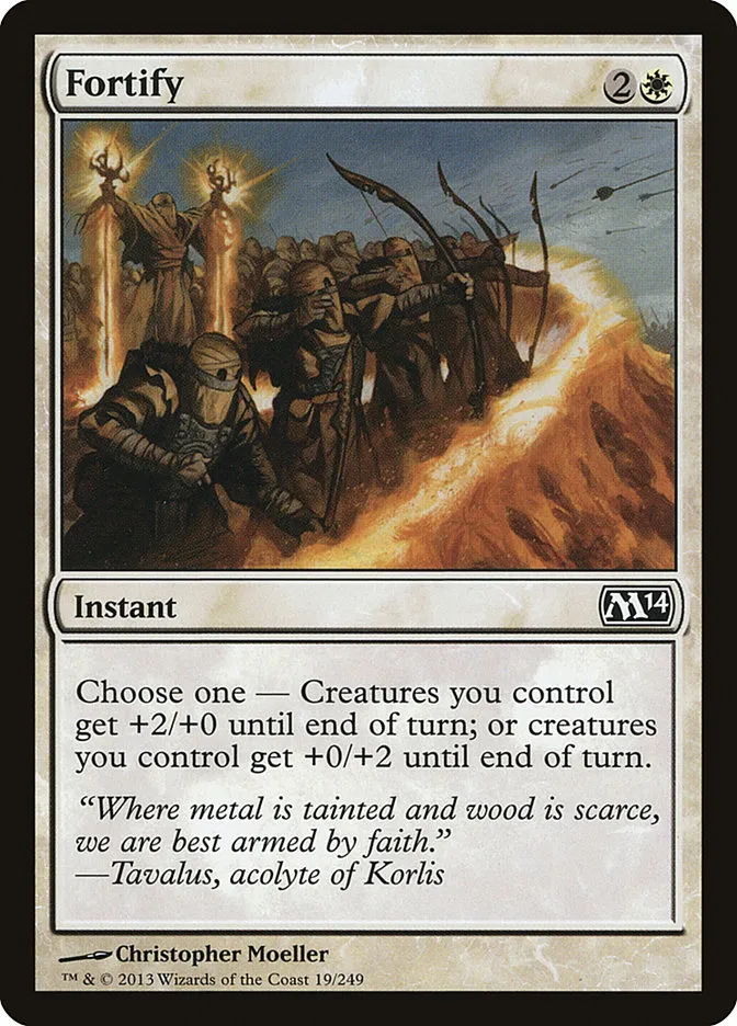 2013 Magic 2014 Fortify common #19 common card image