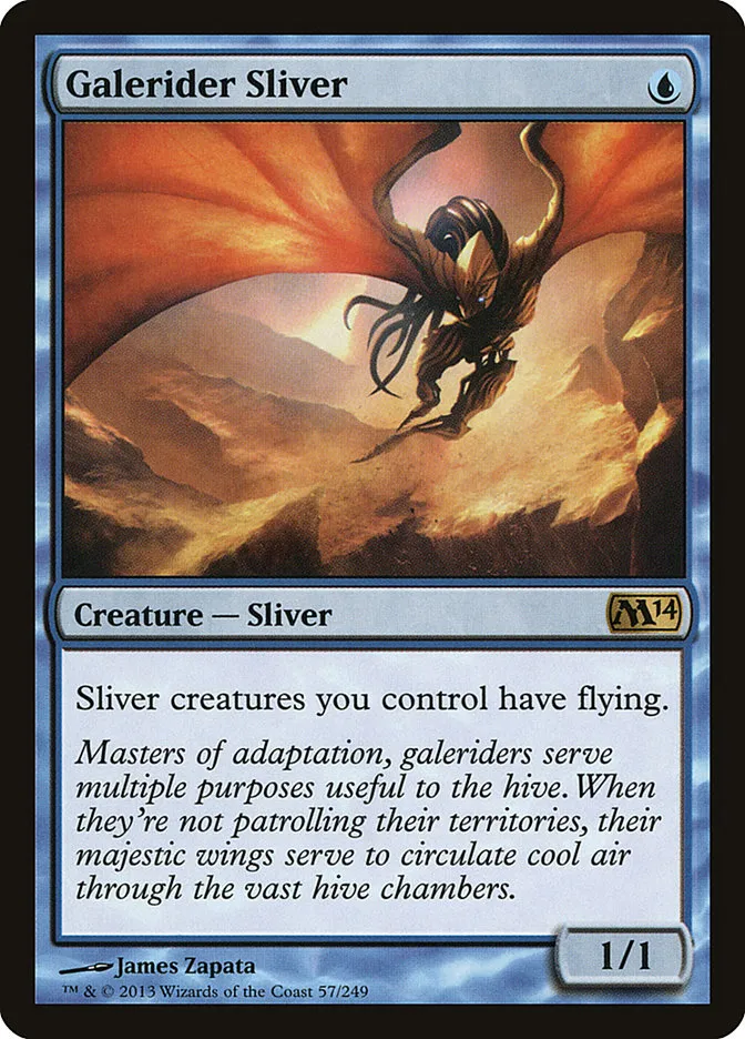 2013 Magic 2014 Galerider Sliver rare #57 rare card image