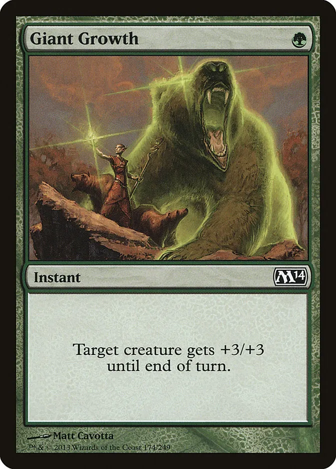 2013 Magic 2014 Giant Growth common #174 common card image
