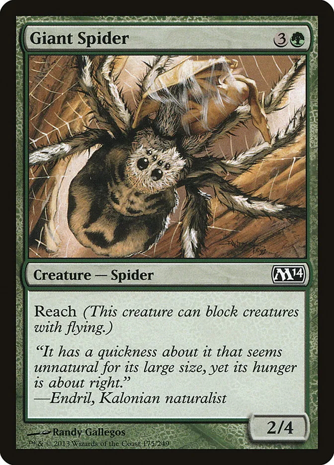 2013 Magic 2014 Giant Spider common #175 common card image