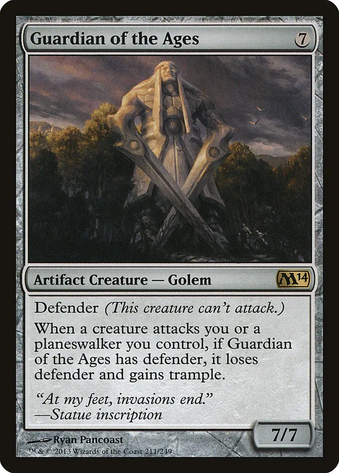 2013 Magic 2014 Guardian of the Ages #211 rare card image