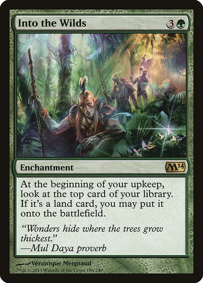 2013 Magic 2014 Into the Wilds #180 rare card image