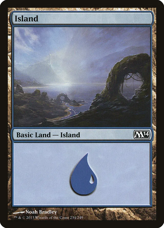 2013 Magic 2014 Island common #234 common card image