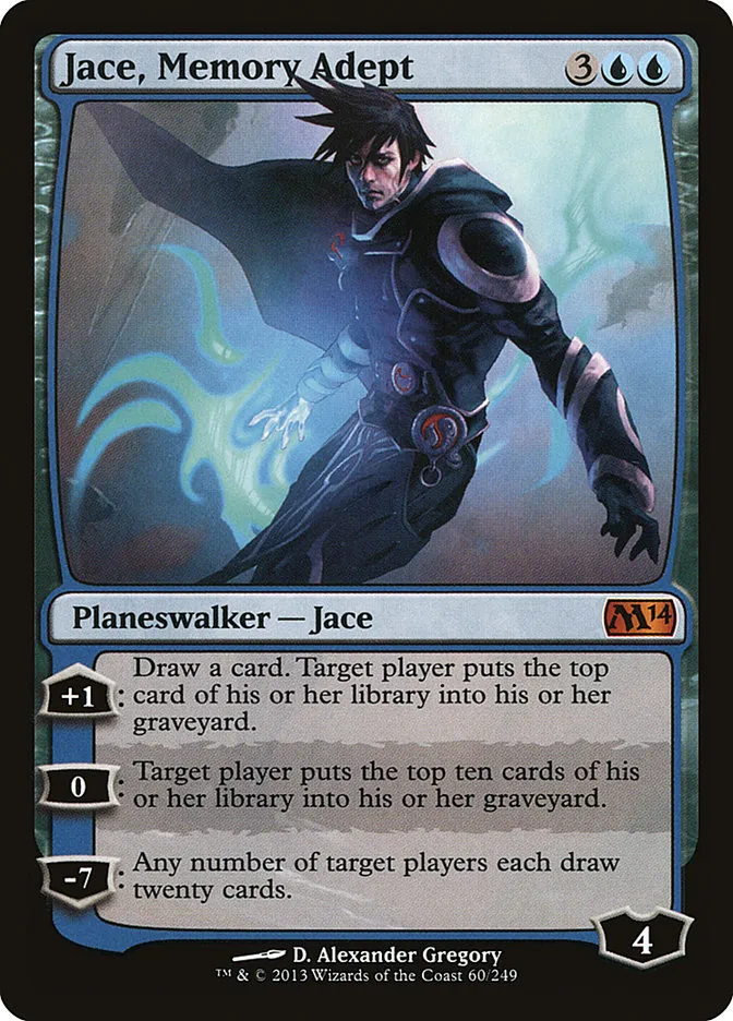2013 Magic 2014 Jace, Memory Adept mythic #60 mythic card image