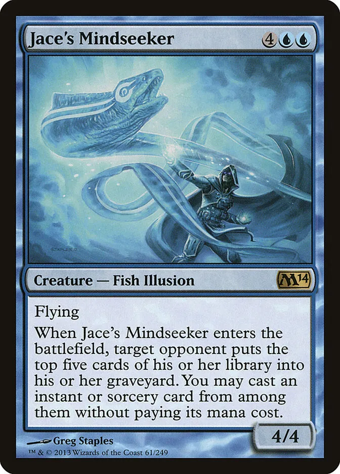 2013 Magic 2014 Jace's Mindseeker rare #61 rare card image