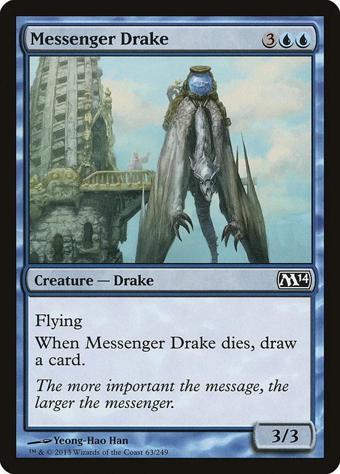 2013 Magic 2014 Messenger Drake common #63 common card image