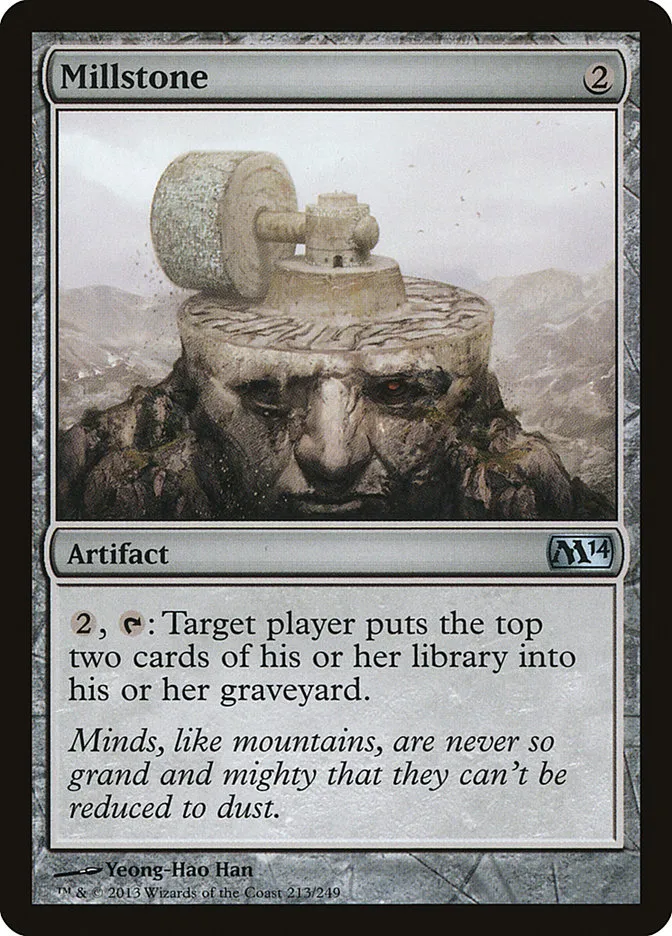 2013 Magic 2014 Millstone uncommon #213 uncommon card image