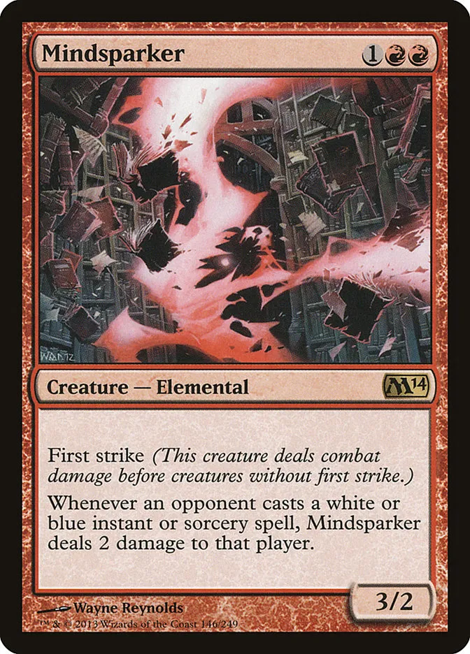 2013 Magic 2014 Mindsparker rare #146 rare card image
