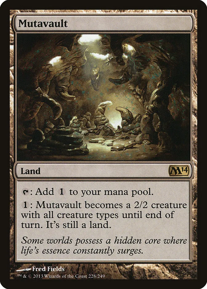 2013 Magic 2014 Mutavault rare #228 rare card image
