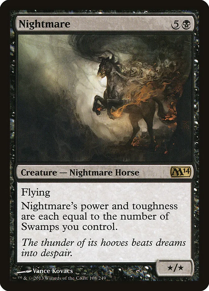 2013 Magic 2014 Nightmare rare #108 rare card image