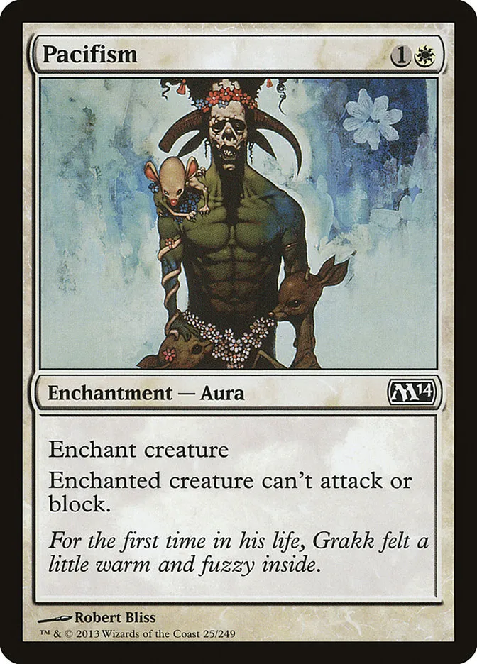 2013 Magic 2014 Pacifism common #25 common card image