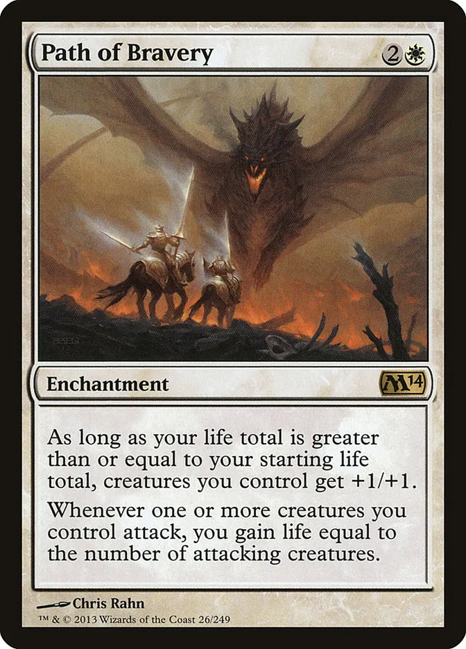 2013 Magic 2014 Path of Bravery #26 rare card image