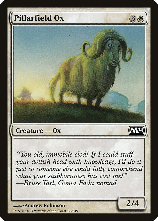 2013 Magic 2014 Pillarfield Ox common #28 common card image