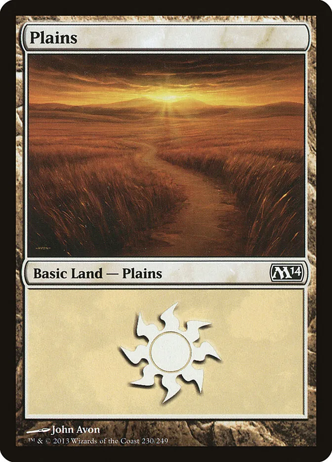 2013 Magic 2014 Plains common #230 common card image