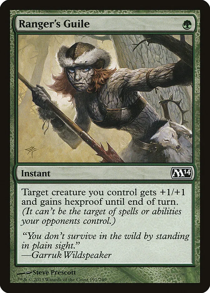 2013 Magic 2014 Ranger's Guile common #191 common card image
