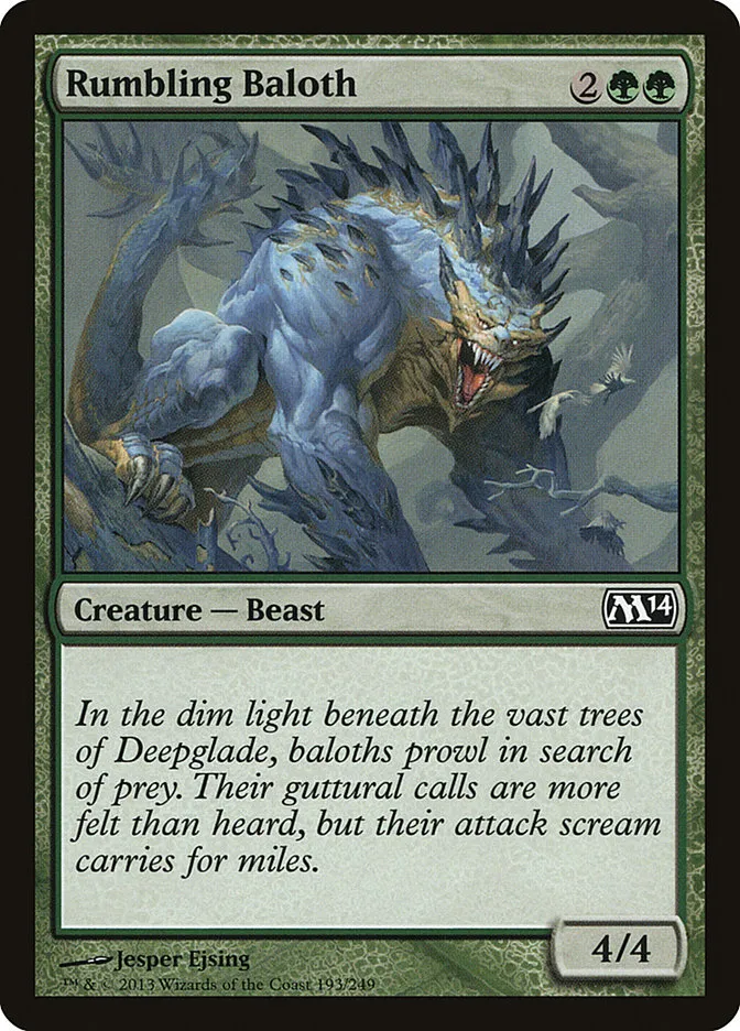 2013 Magic 2014 Rumbling Baloth common #193 common card image