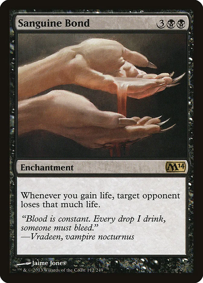 2013 Magic 2014 Sanguine Bond rare #112 rare card image